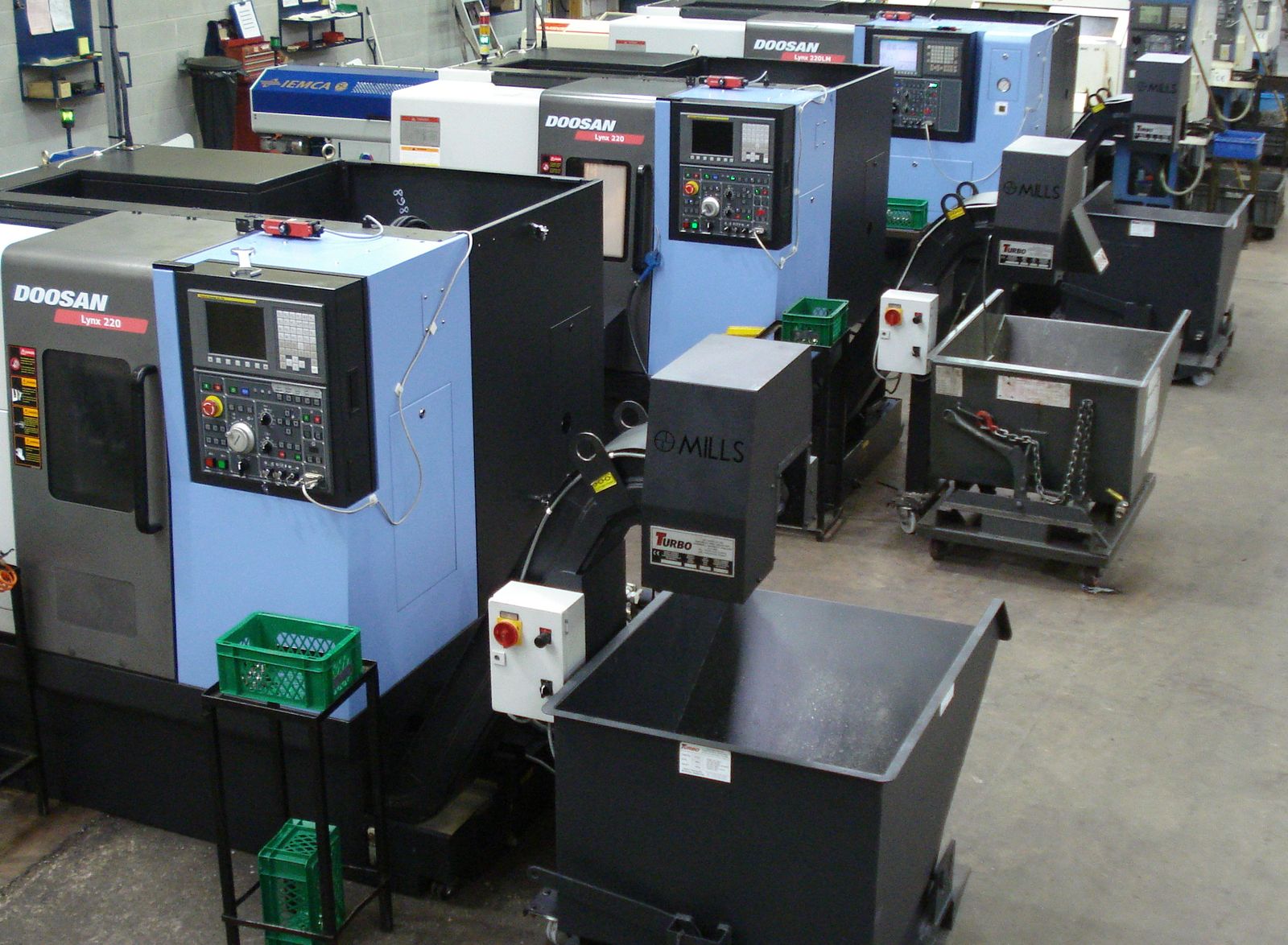 CNC turning machines at Currie & Warner