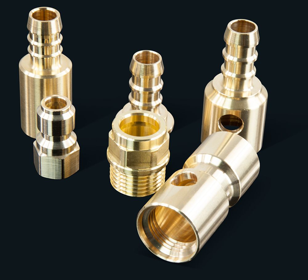 Brass push-fit connectors