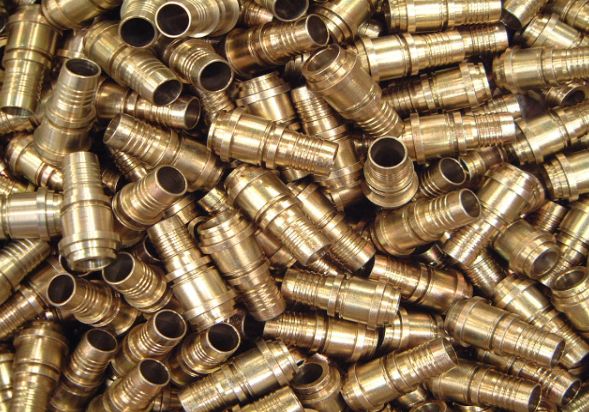 Brass fittings ready for call-off